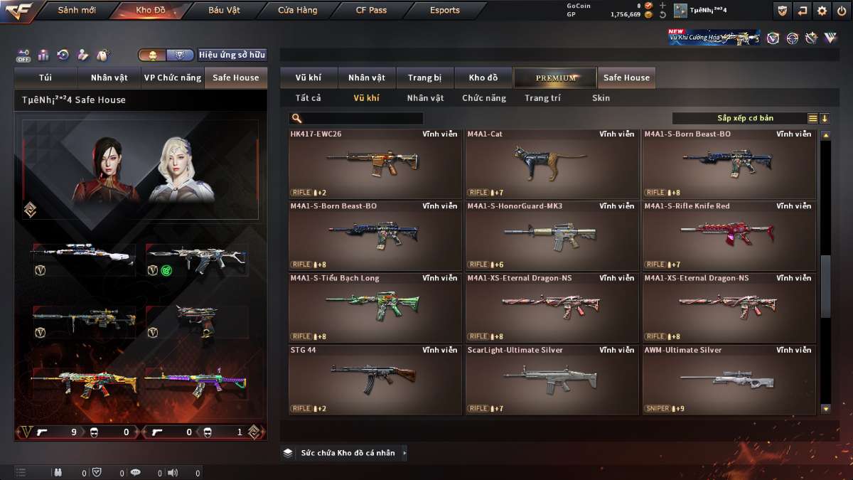 shop acc cf uy tin gia re